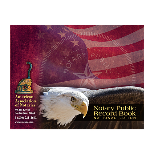 Alaska Notary Public Journal (Record Book) - Eagle & U.S. Flag Cover